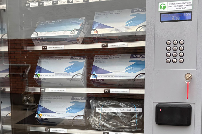 Nueva máquina expendedora de EPIs
