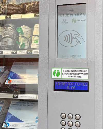 Nueva máquina expendedora de EPIs