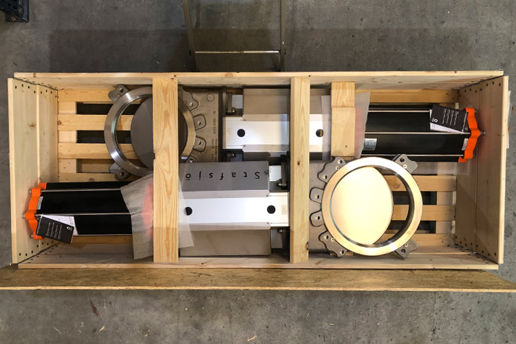 Suministros. Válvulas de guillotina DN350